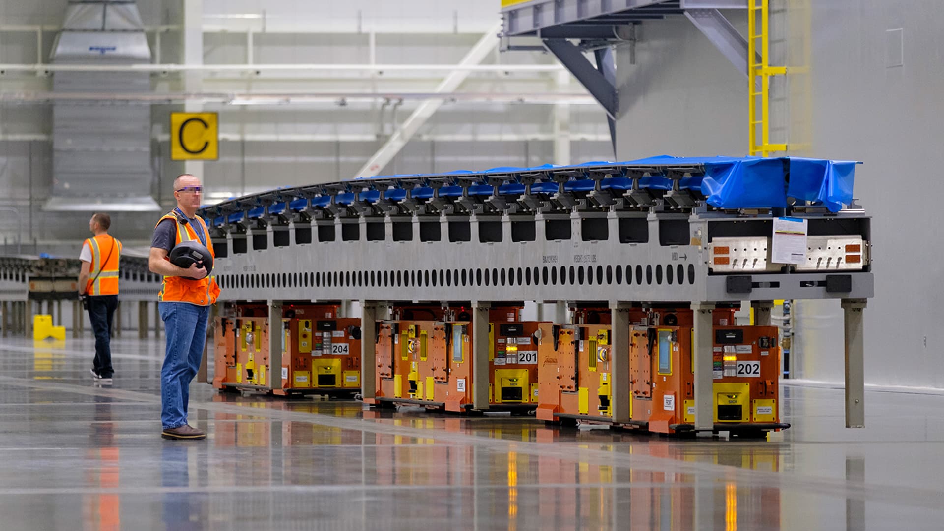 Wing Assembly Jig Automated Guided Vehicles
