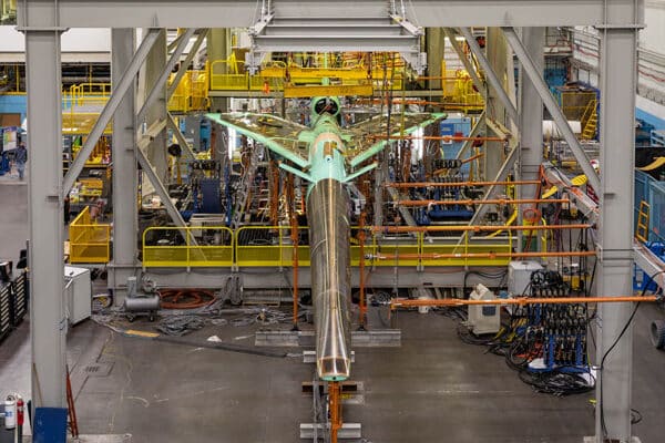 A large assembly fixture for hypersonic aircraft manufacturing