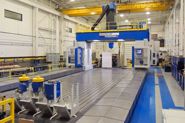 The Emco MECOF Powermill, one of the largest 5-axis vertical CNC machining centers in the world