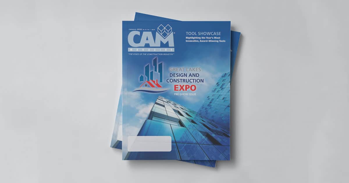 The cover of the January 2022 edition of CAM Magazine