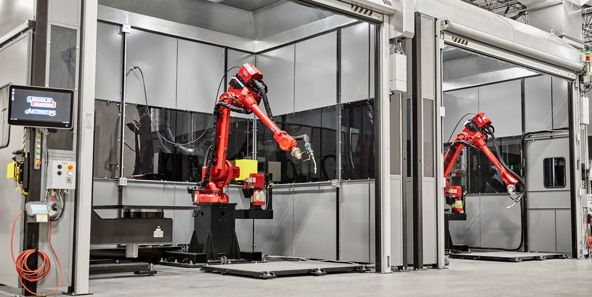 Lincoln Electric's proprietary robotic cells for large-scale 3D metal printing