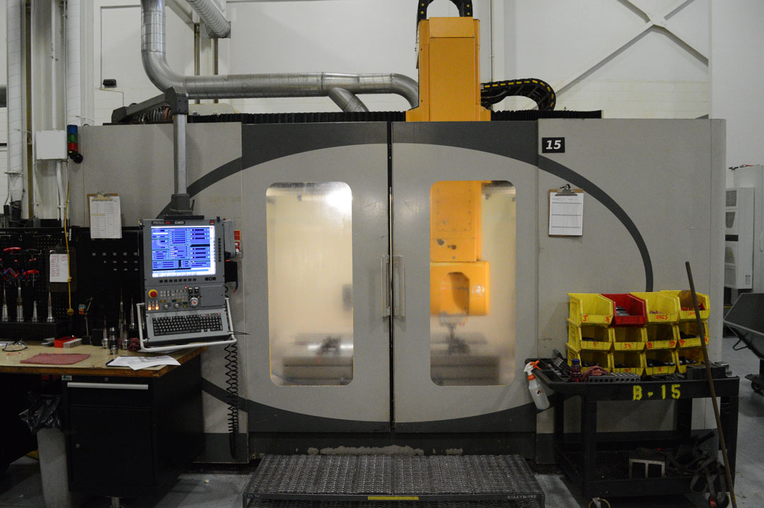 A Breton Matrix 800 2T five-axis large CNC machine at Baker Industries