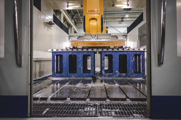 A large five-axis CNC machine