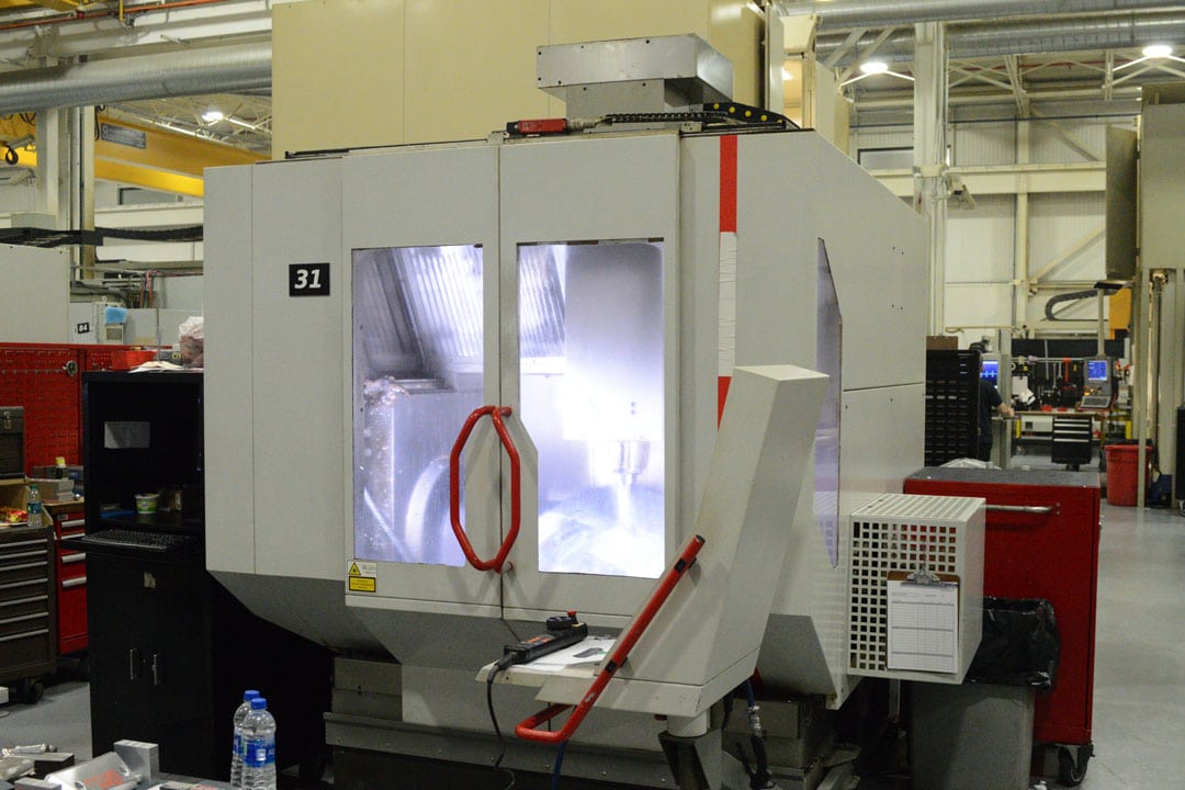 A Hermle C40 five-axis CNC machine at Baker Industries