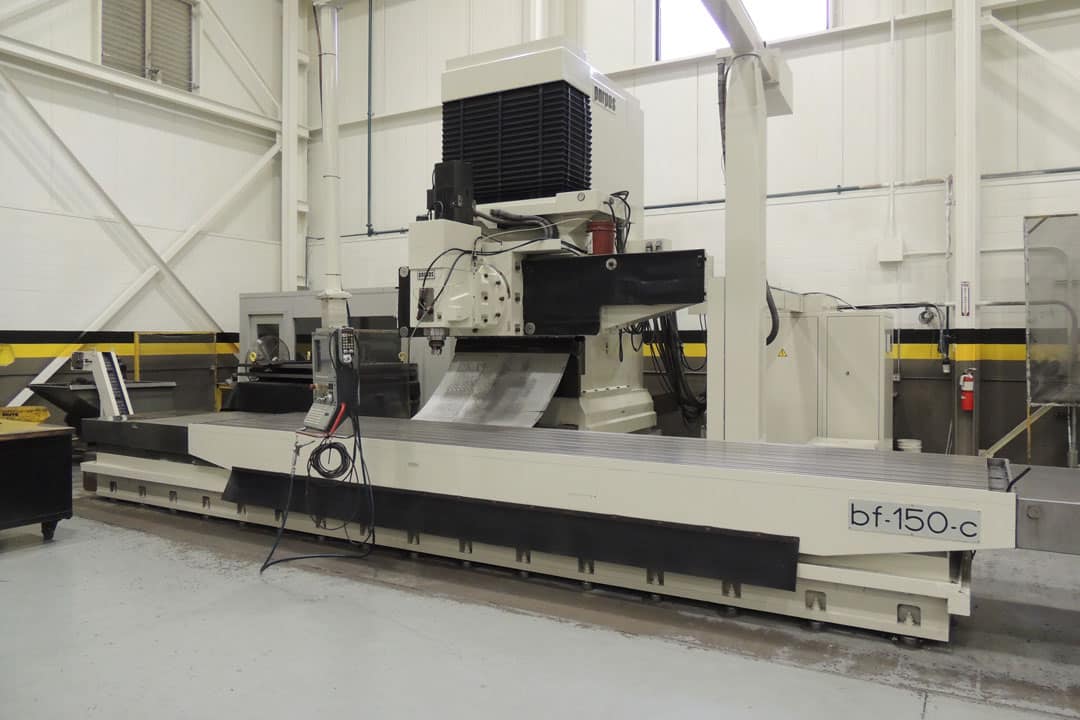 A Parpas BF-150-C 50HP large three-axis CNC machine at Baker Industries