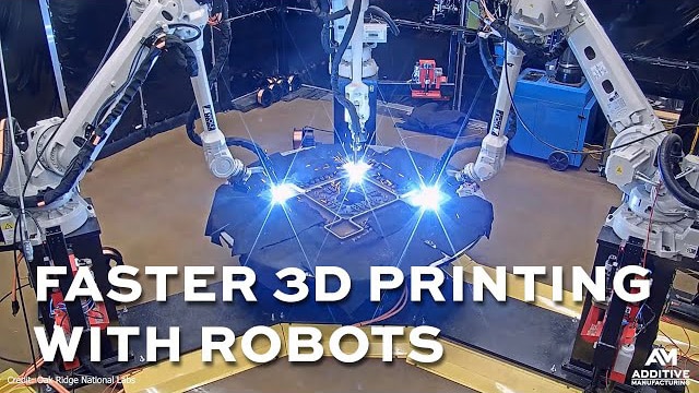 Robots Combine for Faster Metal 3D Printing